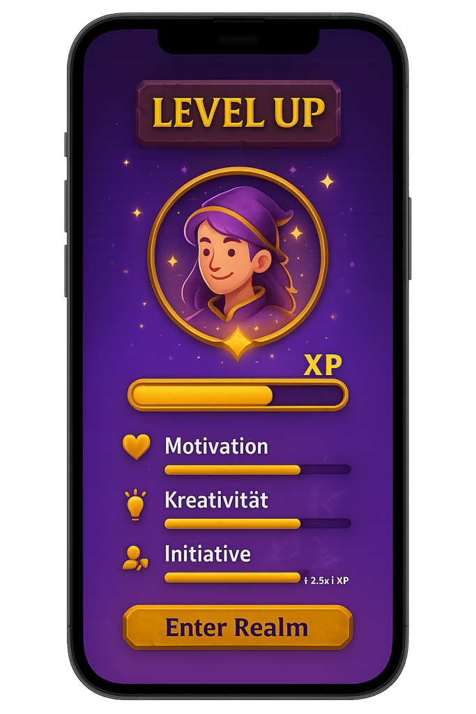 landing page gamification key visual draft
